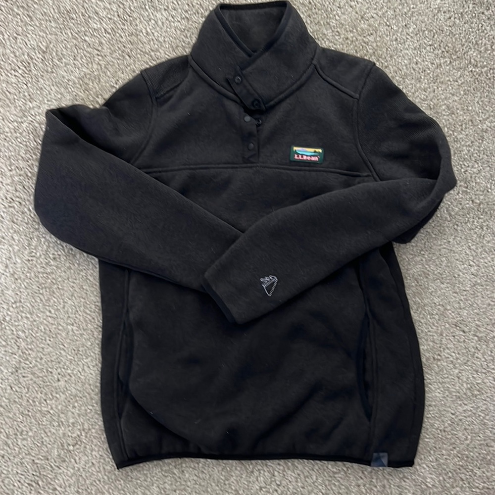 LL Bean sweater fleece pullover womens Small